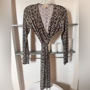 Michael Kors wrap dress Snakeskin print